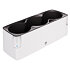 Cobble Trio self-watering flower pot white