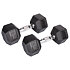 Hex rubber Dumbbell Dumbbell 2 pcs