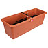 Gardenie Smart self-irrigation window box terracotta