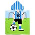 Football poncho towel for kids