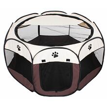 Pet Octagonal pet fence brown