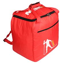 Ski Rucksack ski boot and helmet bag red