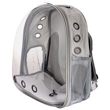 Petbag Transparent pet backpack grey