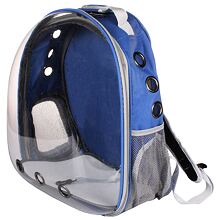 Petbag Transparent pet backpack dark blue