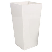 Elise Lesk decorative flower pot white