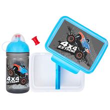 Monster Truck bottle and snack box