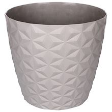 Crystal Mat decorative flower pot grey