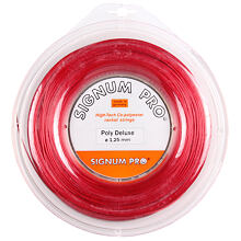 Poly Deluxe Red tennis string 200 m