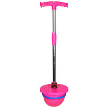 Hopper Ball jumping ball with handle pink