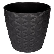 Crystal Mat decorative flower pot anthracite