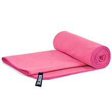 Microfibre quick drying towel 76 x 152 cm rose red
