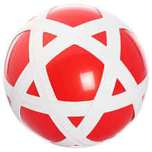 Cross Ball rubber ball red-white
