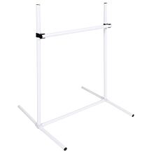 Crossbar agility hurdle for dogs white