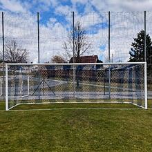 Football HEX M120 soccer net white-blue