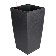 Delto Stone self-watering flower pot 25 x 46 cm anthracite