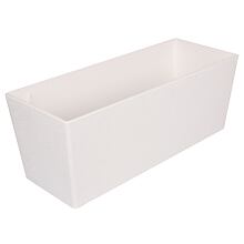 Florence Stone decorative plant box 50 cm white