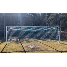 Football A11 M100 soccer net white-green