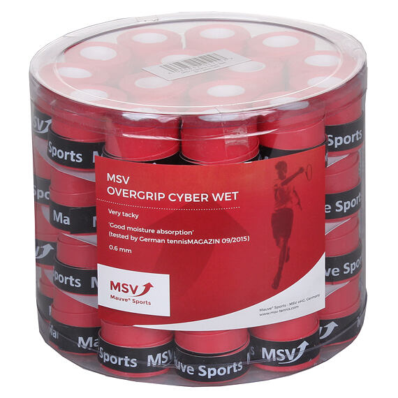 Cyber Wet overgrip omotávka tl. 0,6 mm červená