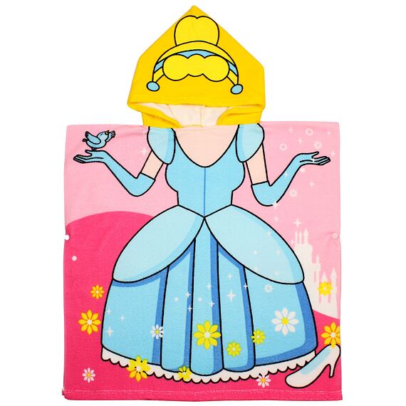 Princess dětské plážové pončo
