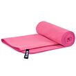 Microfibre quick drying towel 50 x 120 cm rose red