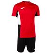 Danubio II men's t-shirt and shorts red