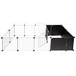Amigo pet fence cage black