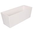 Florence Stone decorative plant box 50 cm white