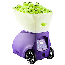 Tennis ball machines with feeding accumulator and 220 V 